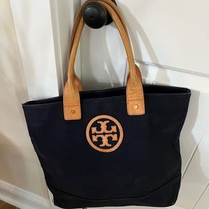 Tory Burch navy canvas bag